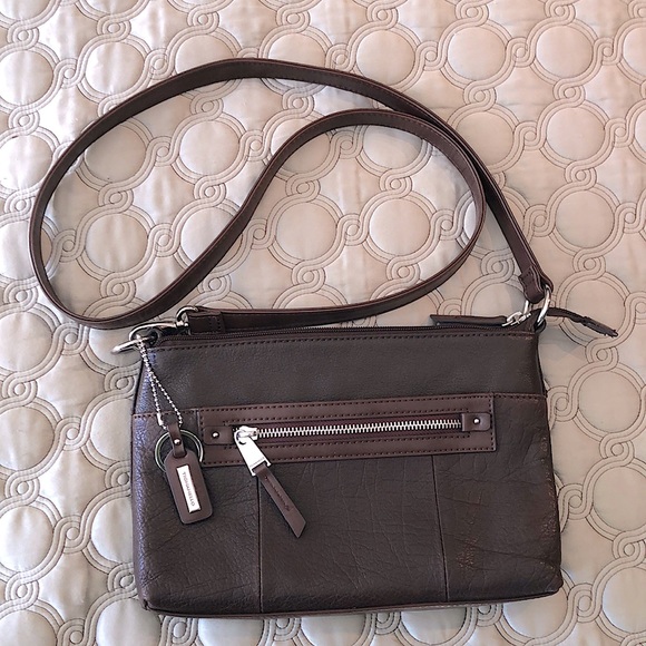Tignanello Chocolate Brown Leather Purse - Picture 1 of 8